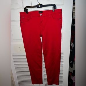 Red jeans